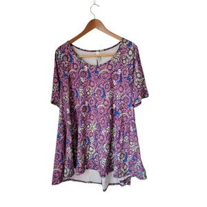Women's LulaRoe Shirt Purple XL Summer Spring Casual Tee